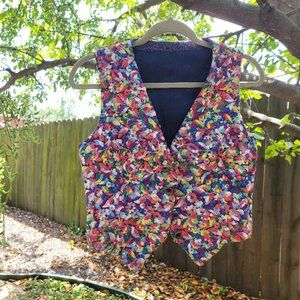 Calvin Klein Vintage Millefleur Embroidered Collection Vest